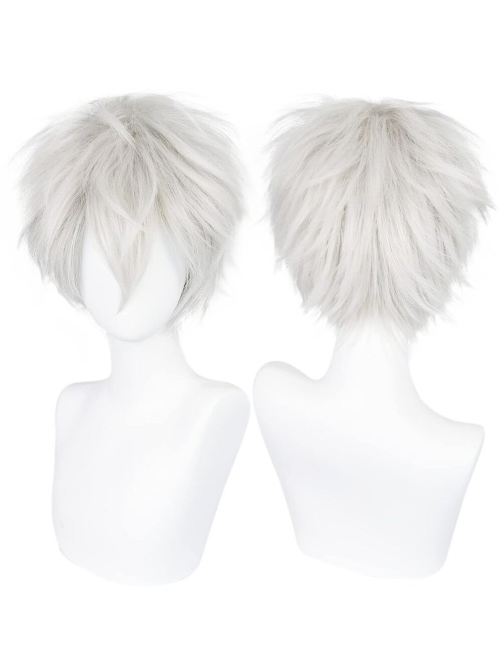Men's Teal Green Synthetic Fiber Short Blonde Golden Cosplay Modern Wigs